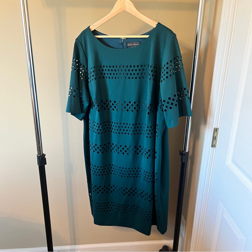 Jessica Howard Laser Cut Dress